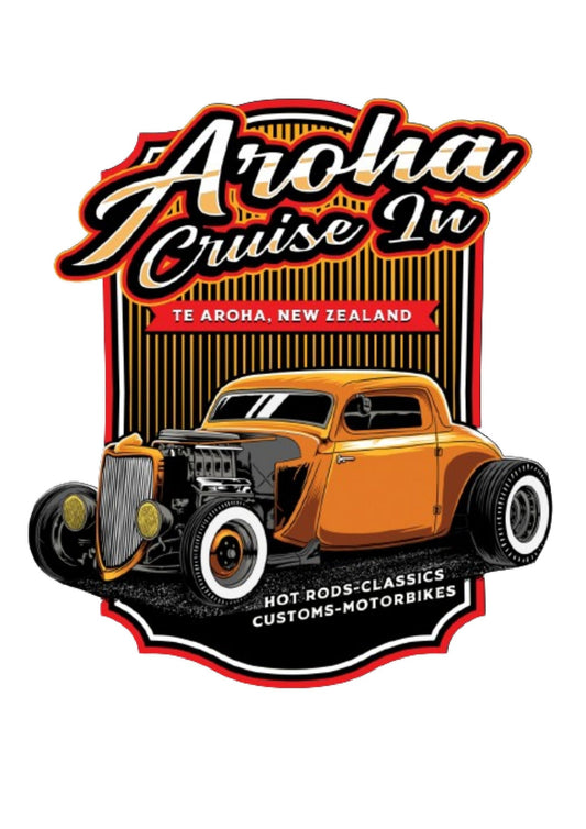 Aroha Cruise In - Hot Rod Hoodie - Highway 26 Clothing