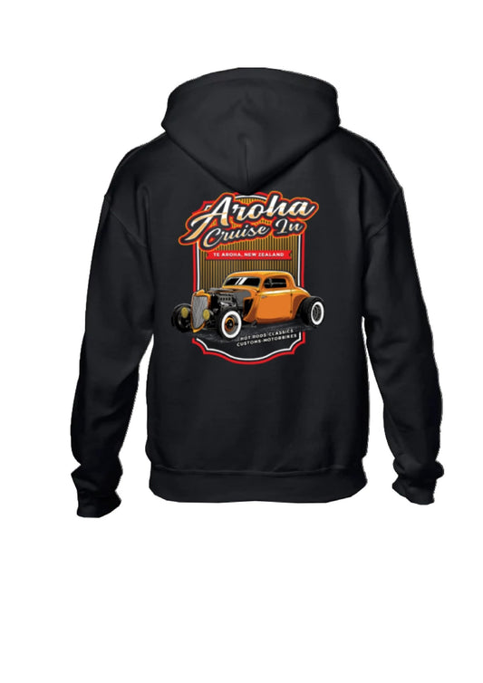 Aroha Cruise In - Hot Rod Hoodie - Highway 26 Clothing